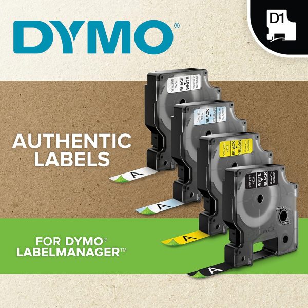 DYMO LabelManager 160 Portable Label Maker Bundle, Easy-to-Use, One-Touch Smart Keys, QWERTY Keyboard, Large Display, For Home & Office Organization, Includes 3 D1 label cassettes - Image 4