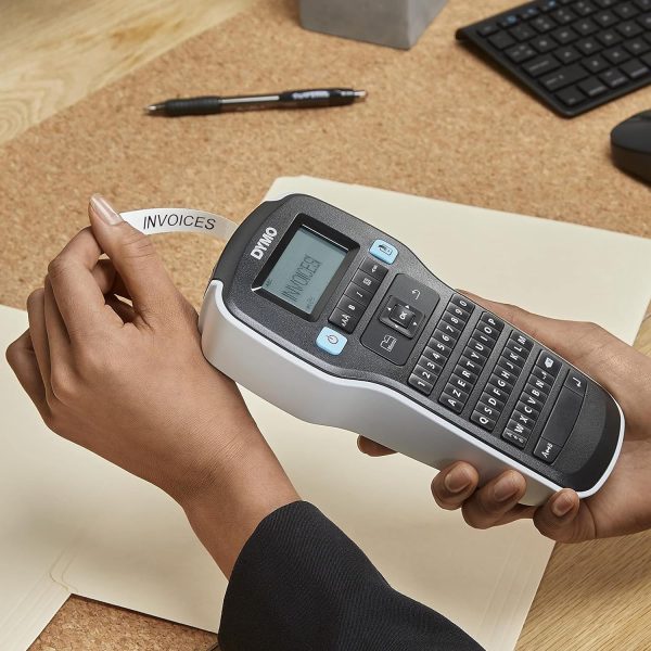 DYMO LabelManager 160 Portable Label Maker Bundle, Easy-to-Use, One-Touch Smart Keys, QWERTY Keyboard, Large Display, For Home & Office Organization, Includes 3 D1 label cassettes - Image 6